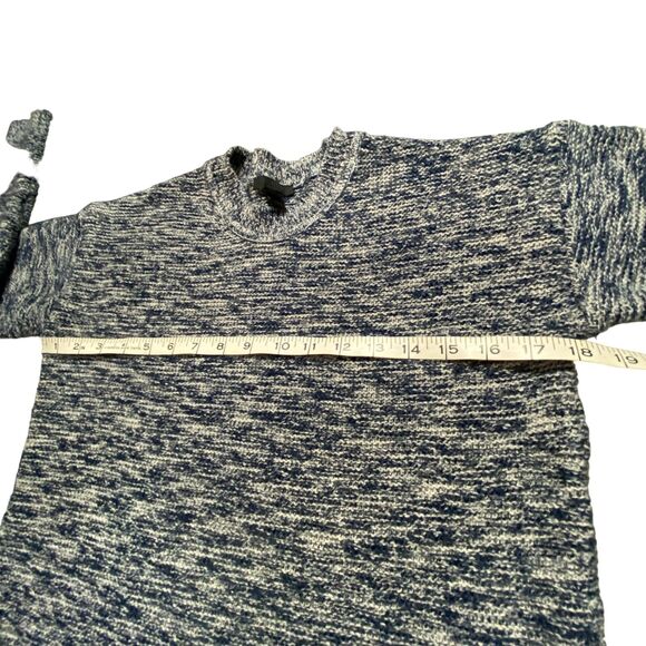 J. CREW Women Blue Marbled Pullover Sweater Small - Picture 8 of 9